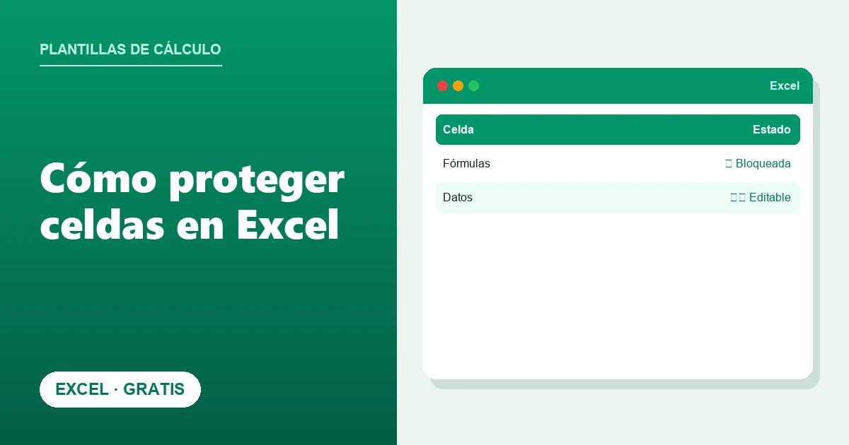 Cómo proteger celdas en Excel