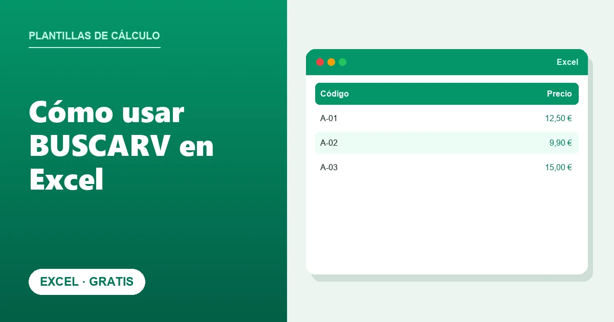 Cómo usar BUSCARV en Excel