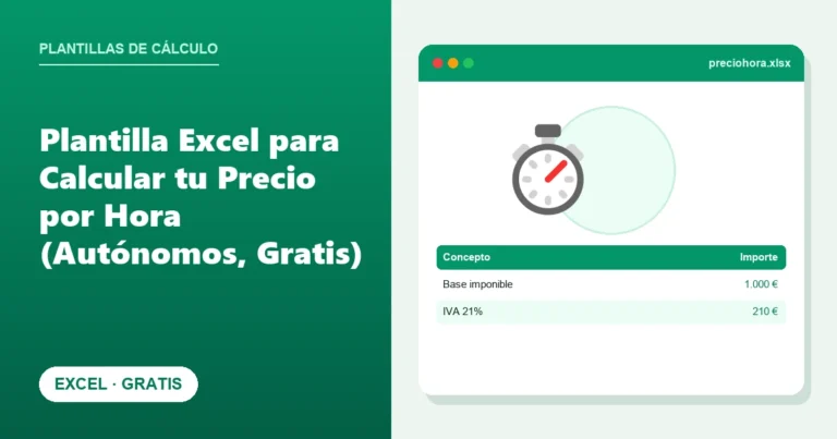 Plantilla Excel para Calcular tu Precio por Hora (Autónomos, Gratis)