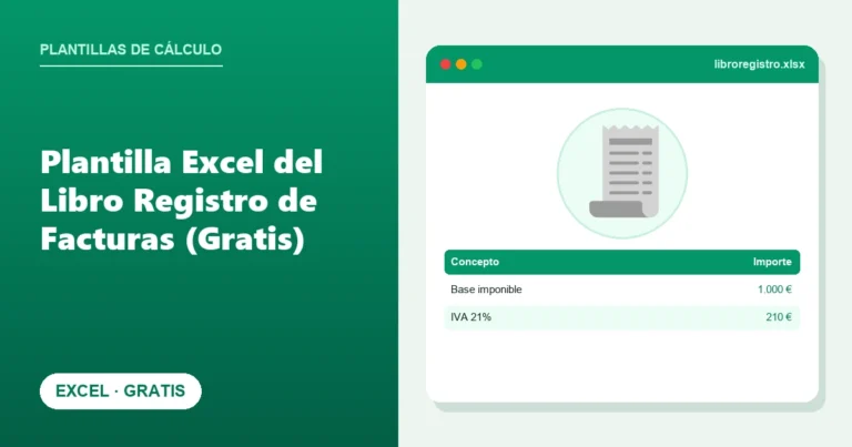 Plantilla Excel del Libro Registro de Facturas (Gratis)