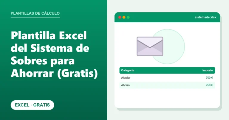 Plantilla Excel del Sistema de Sobres para Ahorrar (Gratis)