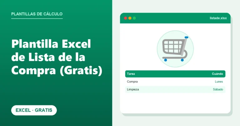 Plantilla Excel de Lista de la Compra (Gratis)
