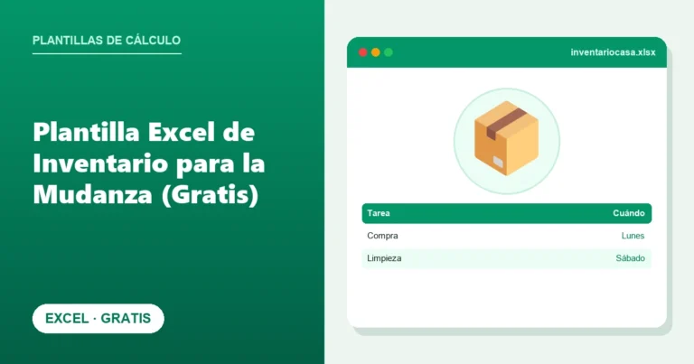 Plantilla Excel de Inventario para la Mudanza (Gratis)