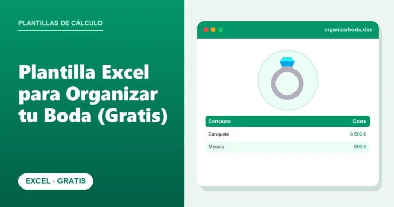 Plantilla Excel para Organizar tu Boda (Gratis)
