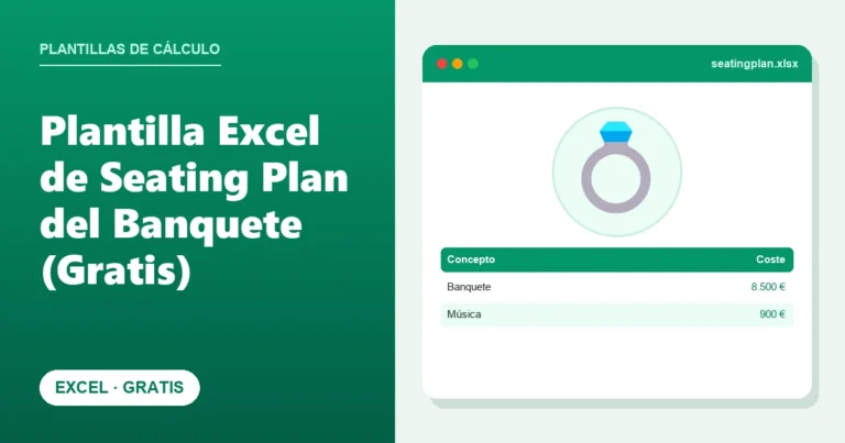 Plantilla Excel de Seating Plan del Banquete (Gratis)
