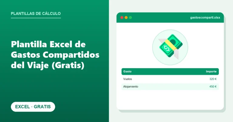Plantilla Excel de Gastos Compartidos del Viaje (Gratis)