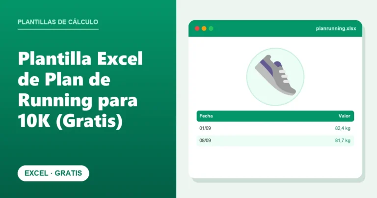 Plantilla Excel de Plan de Running para 10K (Gratis)