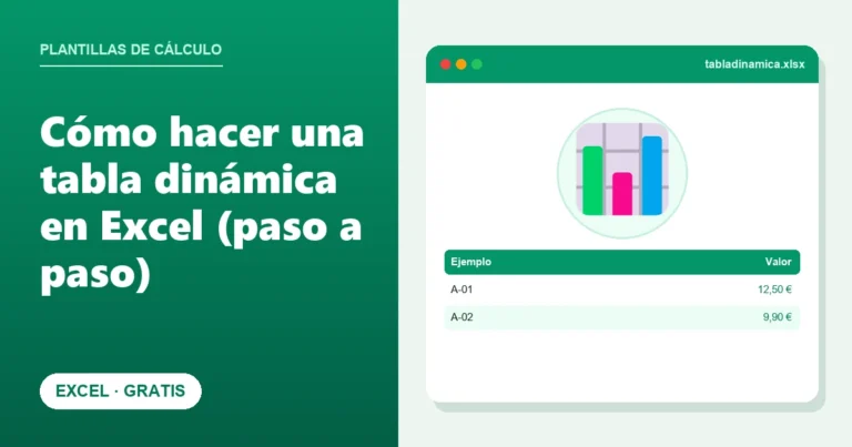 Cómo hacer una tabla dinámica en Excel (paso a paso)