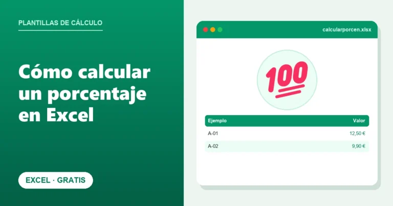Cómo calcular un porcentaje en Excel