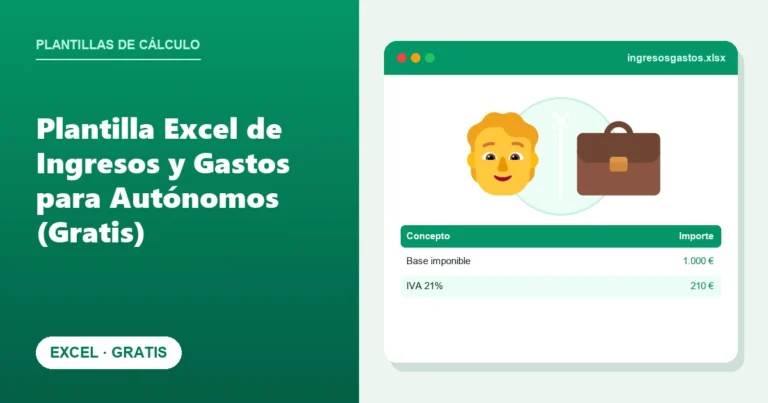 Plantilla Excel de Ingresos y Gastos para Autónomos (Gratis)