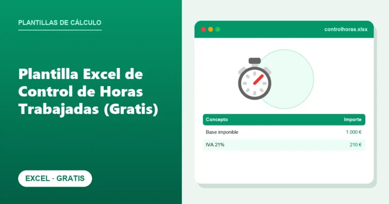 Plantilla Excel de Control de Horas Trabajadas (Gratis)