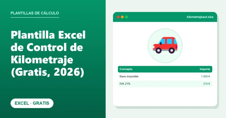 Plantilla Excel de Control de Kilometraje (Gratis, 2026)