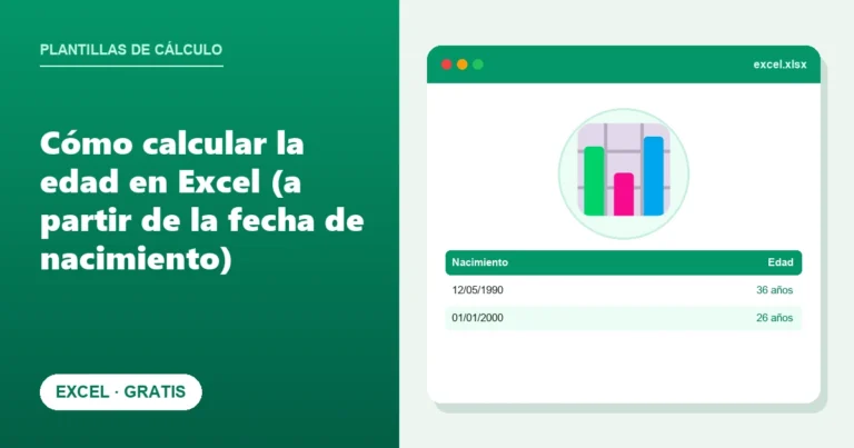 Cómo calcular la edad en Excel (a partir de la fecha de nacimiento)