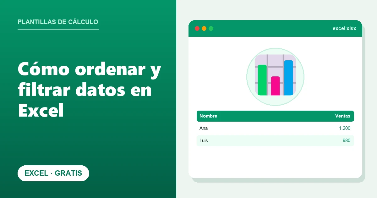 Cómo ordenar y filtrar datos en Excel