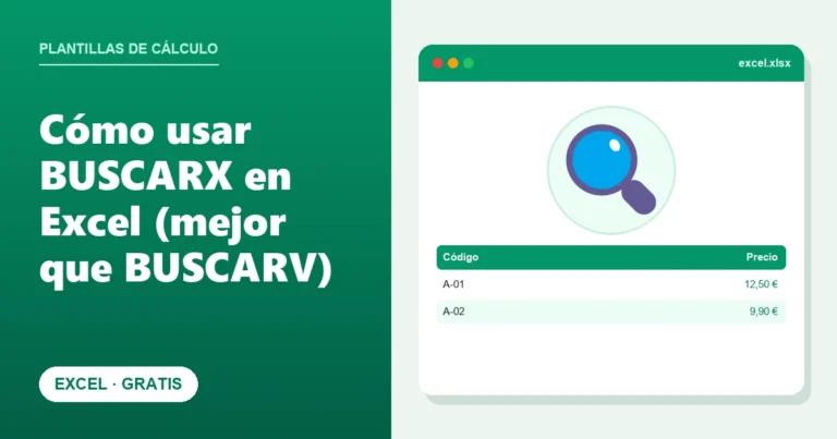 Cómo usar BUSCARX en Excel (mejor que BUSCARV)