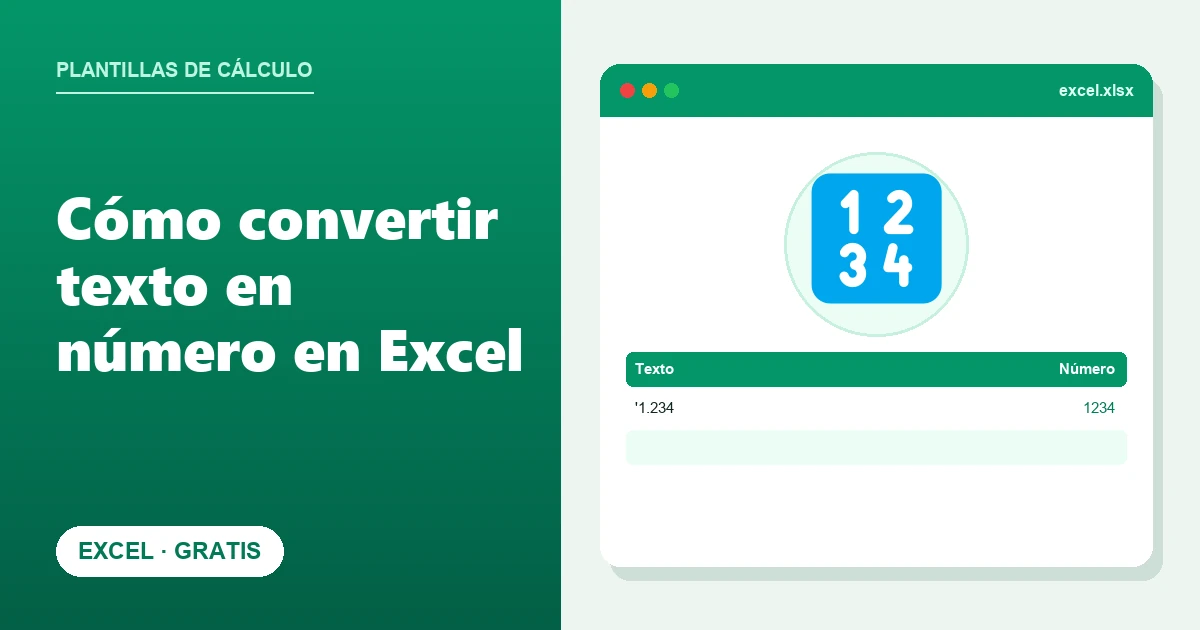 Cómo Convertir Texto en Número en Excel