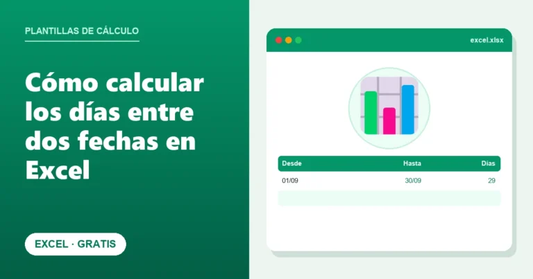 Cómo calcular los días entre dos fechas en Excel