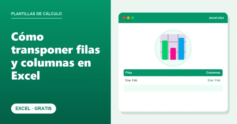 Cómo transponer filas y columnas en Excel