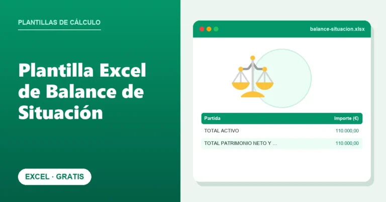 Plantilla Excel de Balance de Situación (Gratis)