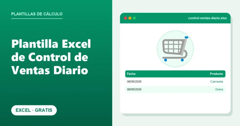 Plantilla Excel de Control de Ventas Diario (Gratis)