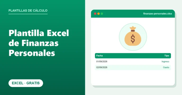 Plantilla Excel de Finanzas Personales (Gratis)