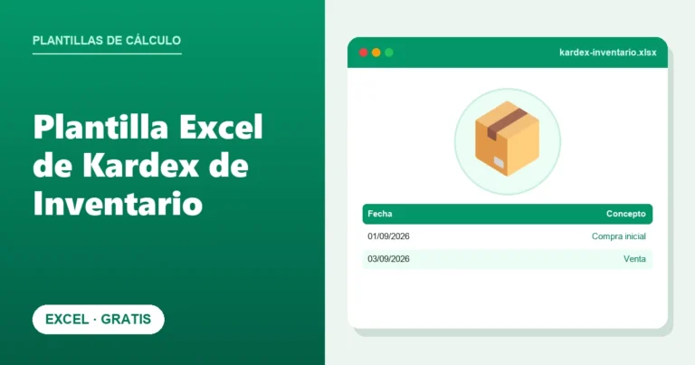 Plantilla Excel de Kardex de Inventario (Gratis)