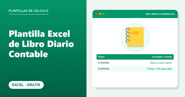 Plantilla Excel de Libro Diario Contable (Gratis)
