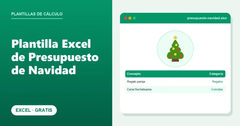 Plantilla Excel de Presupuesto de Navidad (Gratis)