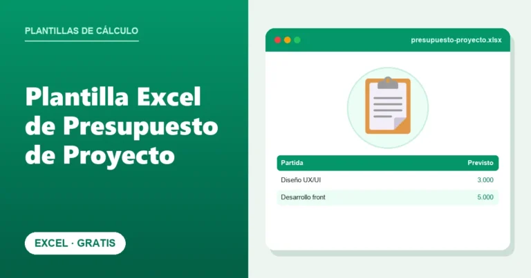 Plantilla Excel de Presupuesto de Proyecto (Gratis)
