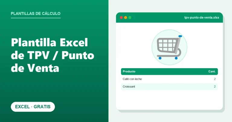 Plantilla Excel de TPV / Punto de Venta (Gratis)
